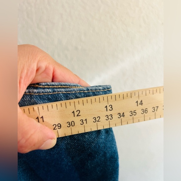 American Apparel Button Front A-Line Mini Skirt Dark Wash Denim size small - Picture 10 of 10